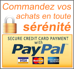 Faites vos achats en toute sérénté - les paiment sont sécurisé avec paypal - Vous payez carte bleu, vrement, ou chéque