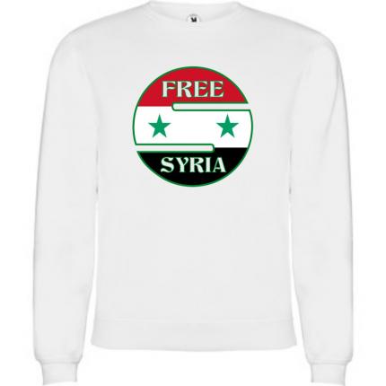 Sweat shirt mixte free Syria SWM-850-G4794 syrie libre