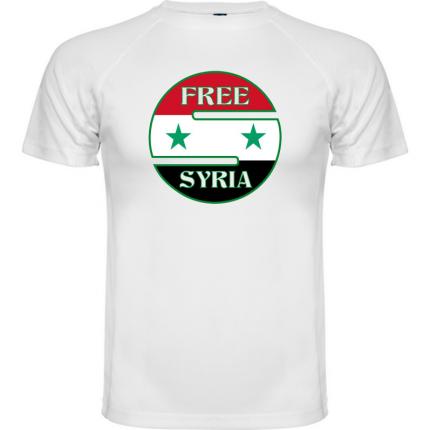 Tee shirt soutient a la syrie free Syria TM-850-G4794