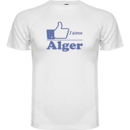 tee shirt mixte J aime Alger mode Facebook TM-850-2999