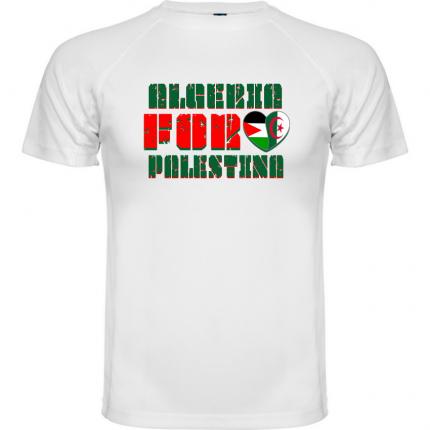 TEE SHIRT mixte ALGERIE POUR LA PALESTINE TM-850-4608