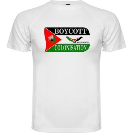 Save Palestine - tee shirt boycott la colonisation en palestine tm-800-828