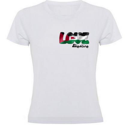 t-shirt femme  love Palestine style arabe