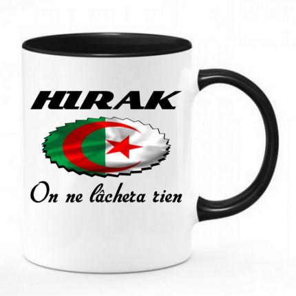 Mug bicolor noir & blanc Hirak Algérien