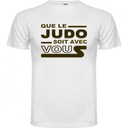 couleur blanc - T-shirt judo en mode  Star Wars  Que le judo soit avec toi