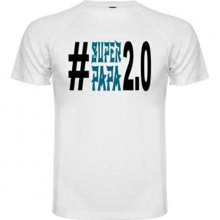 >T-shirt du papa moderne #SUPER PAPA 2.0