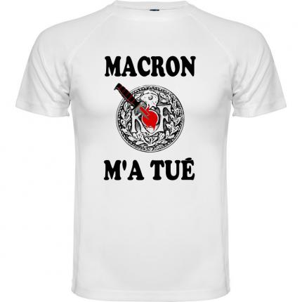 T-shirt REPUBLICAIN   MACRON M A TUE 