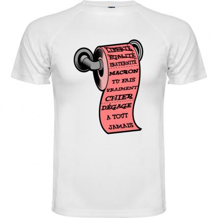 t-shirt omme Macron tu fais chier dégage TM-800-2997