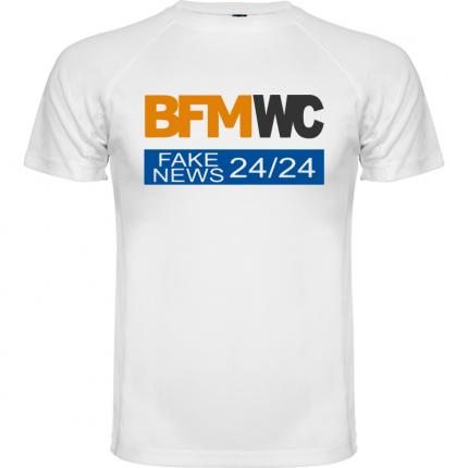 BFM WC FAKE NEWS 24/24 T-shirt homme blanc