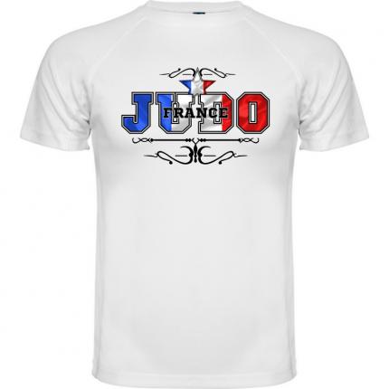 T-shirt JUDO homme sport couleurs France